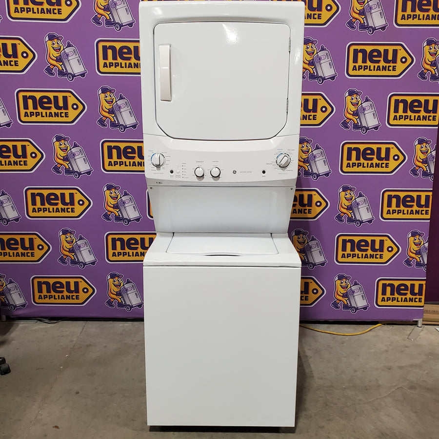 GE 3.8 cu. ft. Washer 5.9 cu. ft. Long Vent Electric Dryer Combo in White GUV27ESSMWW - Certified Refurbished
