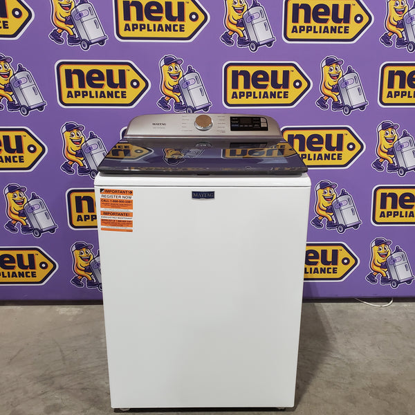 Maytag 5.2 Cu. Ft. Top Load Agitator Washer with Extra Power and Smart Appliance 22121500 - MTW6205RW - Open Box