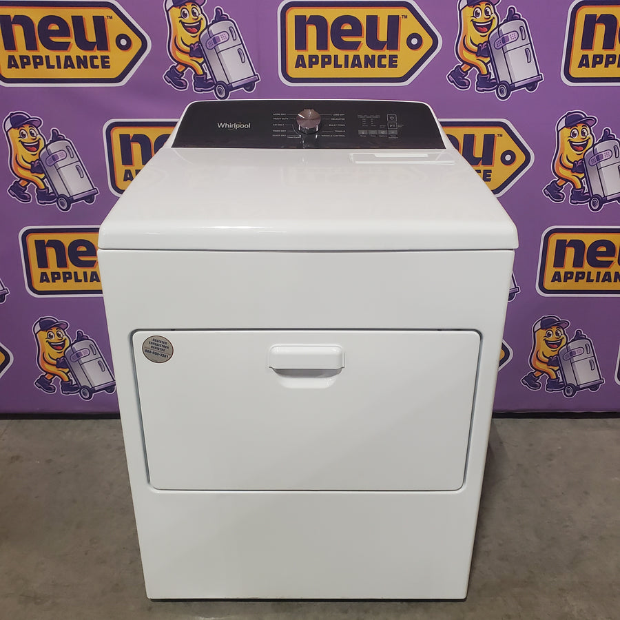 Whirlpool Top Load 4.7 Cu. Ft. Washer in White with 2-in-1 Removable Agitator WTW5057LW - Certified Refurbished and Whirlpool 7.0 cu. ft. Electric Dryer with Hamper Door WED5010LW - Certified Refurbished