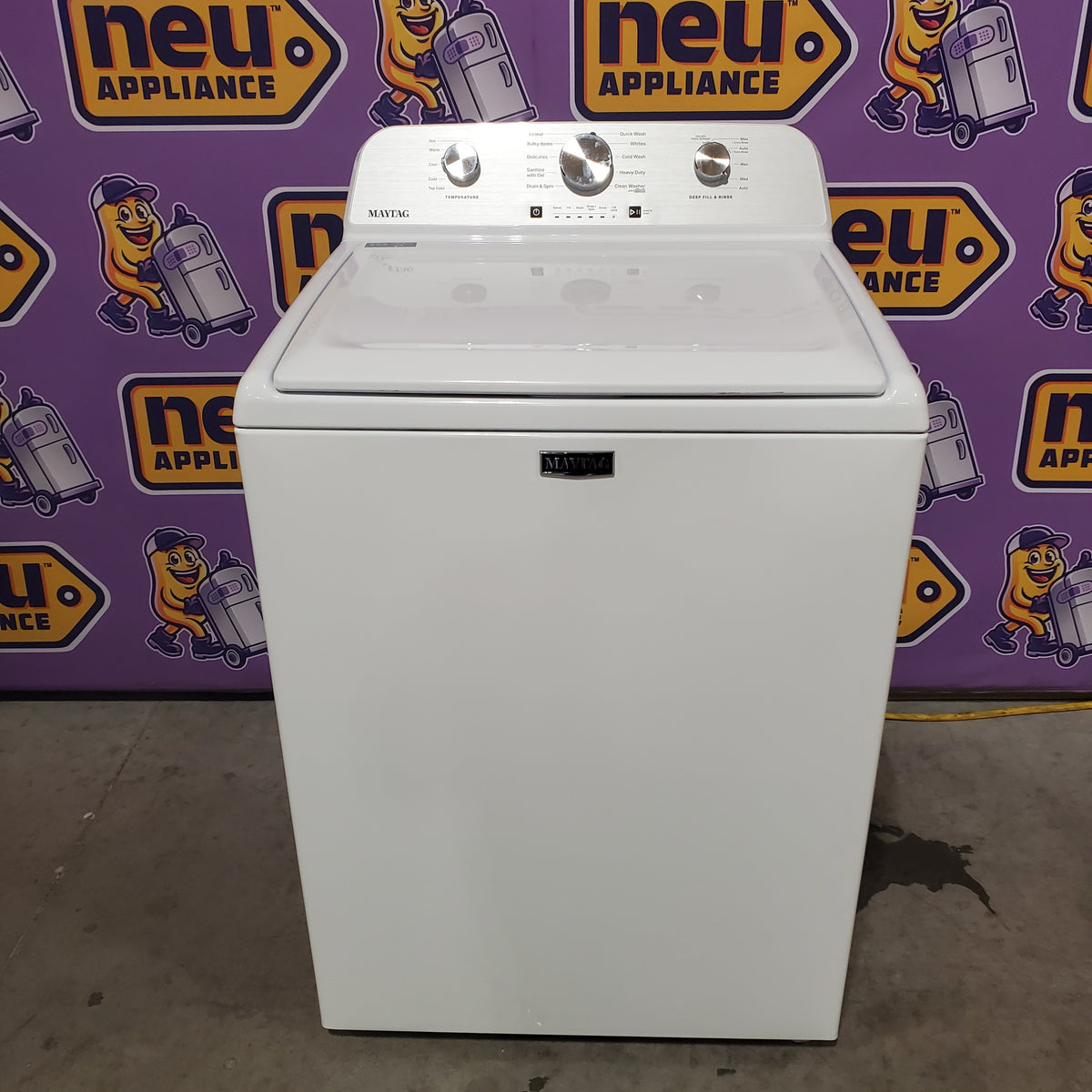 Maytag 4.2 Cu. Ft. Capacity Top Load Washer in White MTW4205SW - Scratch & Dent (Minor)