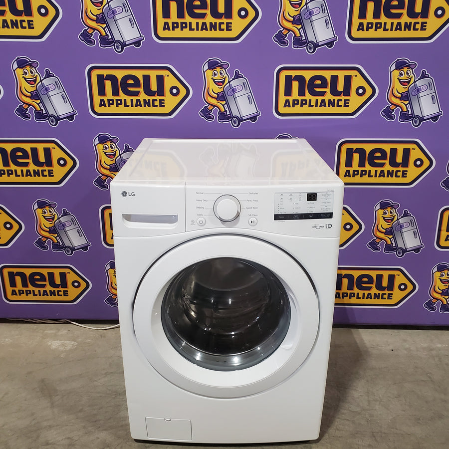 LG Ultra Large Capacity Front Load 4.5 Cu. Ft. Washer in White with ColdWash Technology WM3400CW - Scratch & Dent (Moderate)
