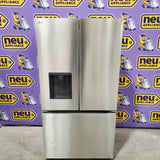 LG Counter-Depth 25.5-cu ft 36-in Wide French Door Refrigerator with Ice Maker ENERGY STAR Certified in PrintProof Stainless Steel LF26C6230V - Scratch & Dent (Moderate)