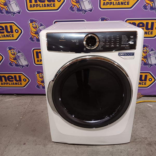 Electrolux 8.0 cu. ft. Front Load Electric Dryer with Perfect Steam 22421770 - ELFE7637AW - Open Box