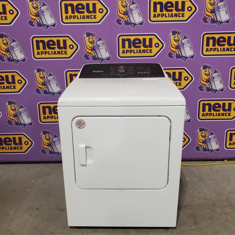 Whirlpool 4.5 Cu. Ft. Top Load Agitator Washer with Built-In Faucet WTW5015LW - Certified Refurbished and Whirlpool Top Load Style Electric Moisture Sensing 7.0 Cu. Ft. Dryer with Steam WED5050LW - Scratch & Dent (Minor)