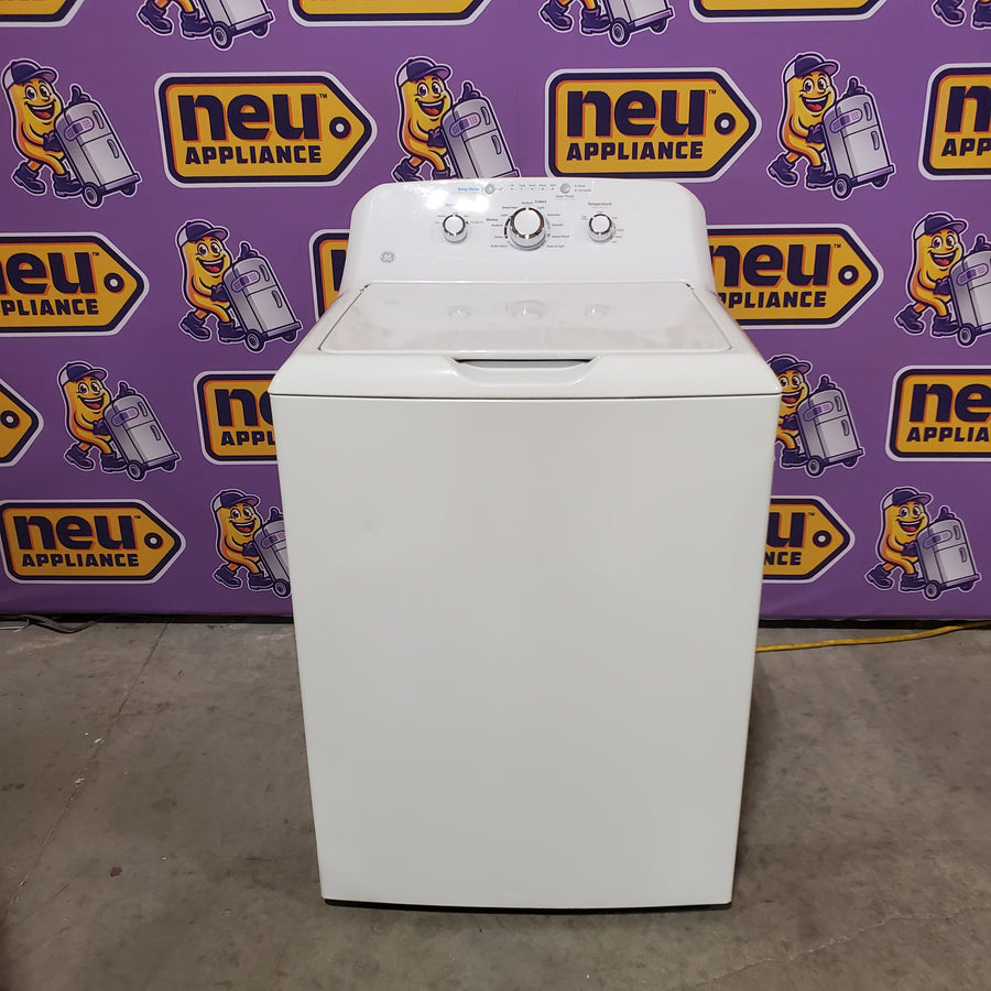 GE® 4.2 cu. ft. Capacity Washer with Stainless Steel Basket GTW335ASNWW - Certified Refurbished