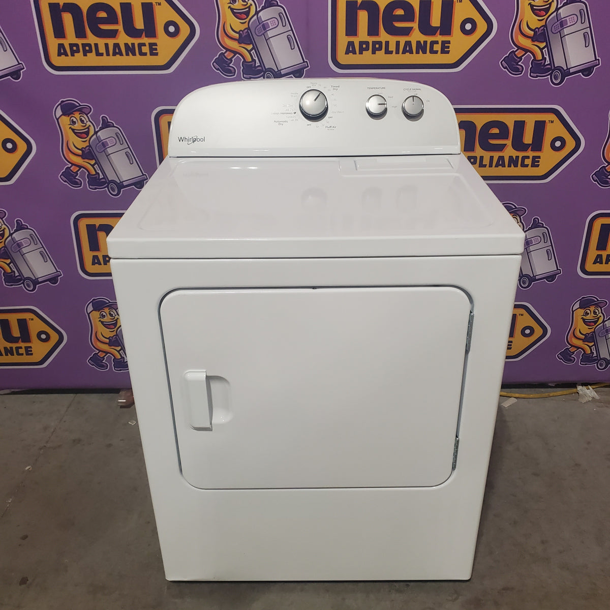 Whirlpool White Electric Extra Large 7.0 Cu. Ft. Dryer with Wrinkle Shield WED4815EW - Open Box
