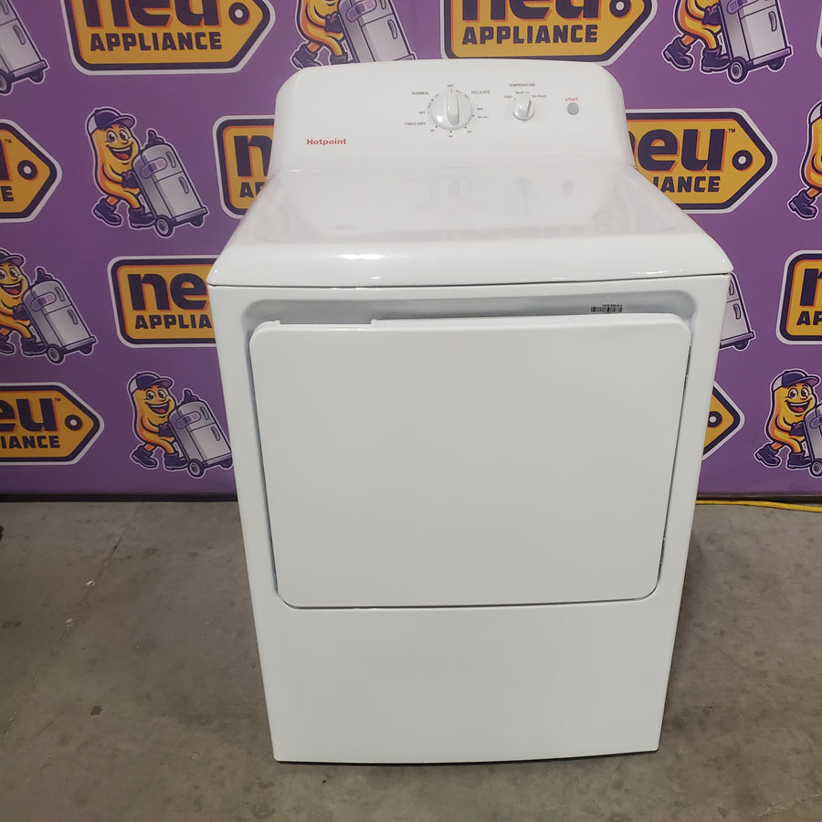 Hotpoint 6.2 cu. ft. Capacity Electric Dryer with Up To 120 ft. Venting and Shallow Depth HTX26EASWWW - Scratch & Dent (Minor)