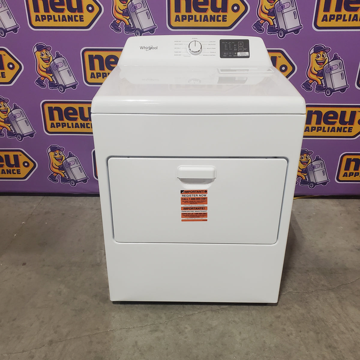 Whirlpool 7.0 cu. ft. Electric Dryer with Adaptive Dry and Wrinkle Shield™ Option WED4307SW - Open Box