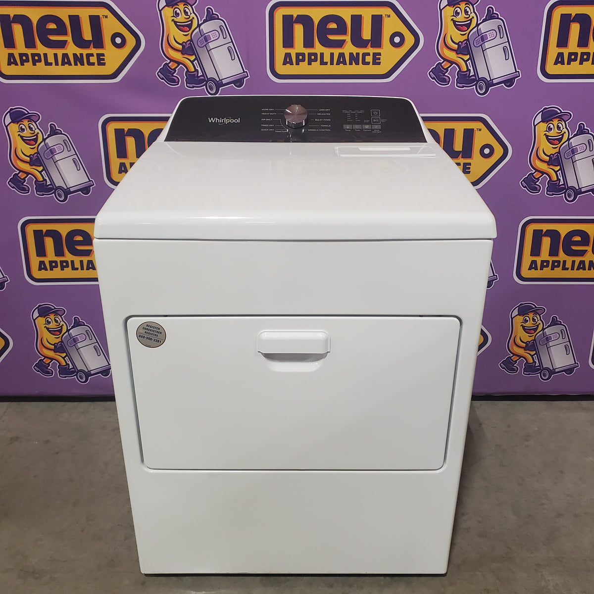 Whirlpool 7.0 cu. ft. Electric Dryer with Hamper Door WED5010LW - Certified Refurbished