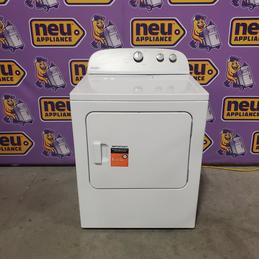 Whirlpool White Electric Extra Large 7.0 Cu. Ft. Dryer with Wrinkle Shield WED4815EW - Open Box