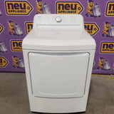 LG 7.3 Cu. Ft. Electric Rear Control Ultra Large Capacity Dryer in White with Sensor Dry DLE6100W - Certified Refurbished