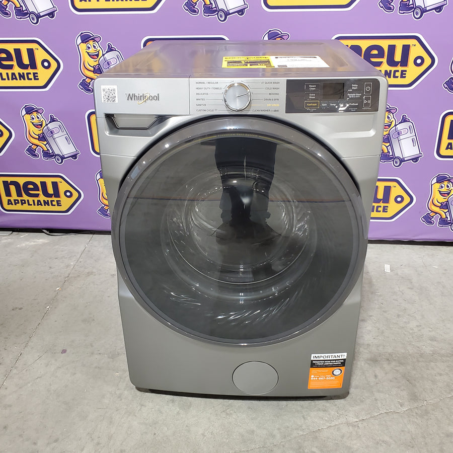 Whirlpool Radiant Silver 4.5 cu. ft. Smart Front Load ENERGY STAR® Washer with FreshFlow™ Vent System 22421747 - WFW5720RR - Open Box