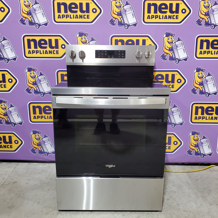 Whirlpool Energy Star Electric Range with Air Cooking Technology, No Preheat Air Fry, Air Baking and Self Clean WFES5030RZ - Scratch & Dent (Minor)