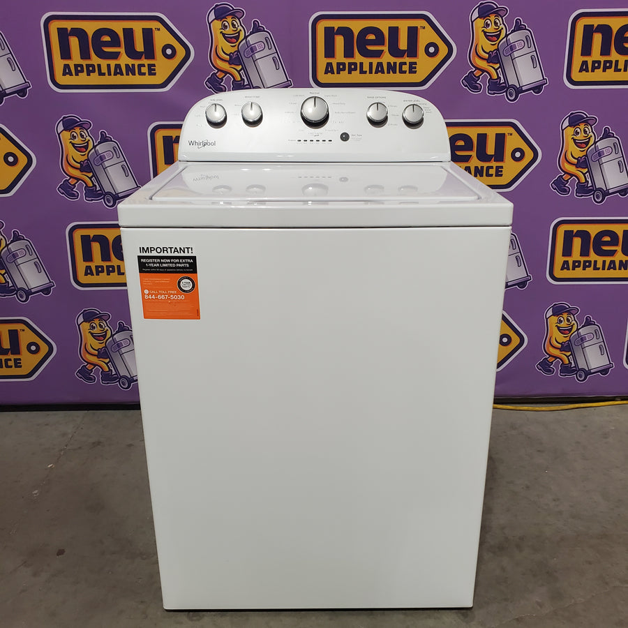 Whirlpool Top Load 3.5 Cu. Ft. Washer with Deep Water Wash Option WTW4816FW - Scratch & Dent (Minor) and Whirlpool Vented 7.0 Cu. Ft. Electric Dryer WED4815EW - Open Box