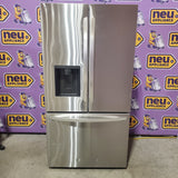 LG 26 cu ft ENERGY STAR Counter-Depth Smart French Door Refrigerator in Fingerprint Resistant Stainless Steel with Dual Ice Maker LRFXC2606S - Scratch & Dent (Moderate)