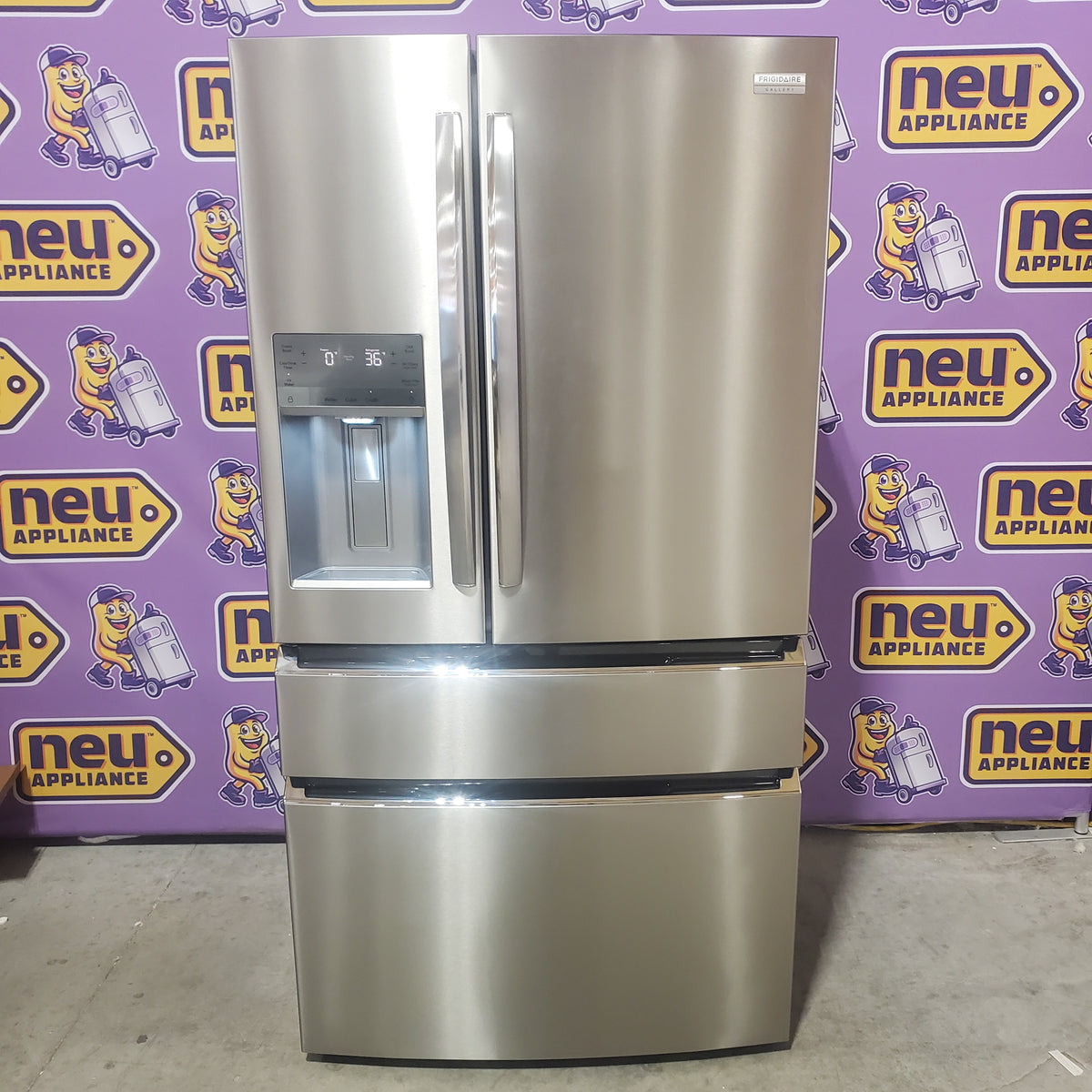 Frigidaire Gallery 22 Cu. Ft. 4-Door Counter-depth French Door Refrigerator with Ice Maker (Fingerprint Resistant Stainless Steel) ENERGY STAR GRMC2273CF - Open Box