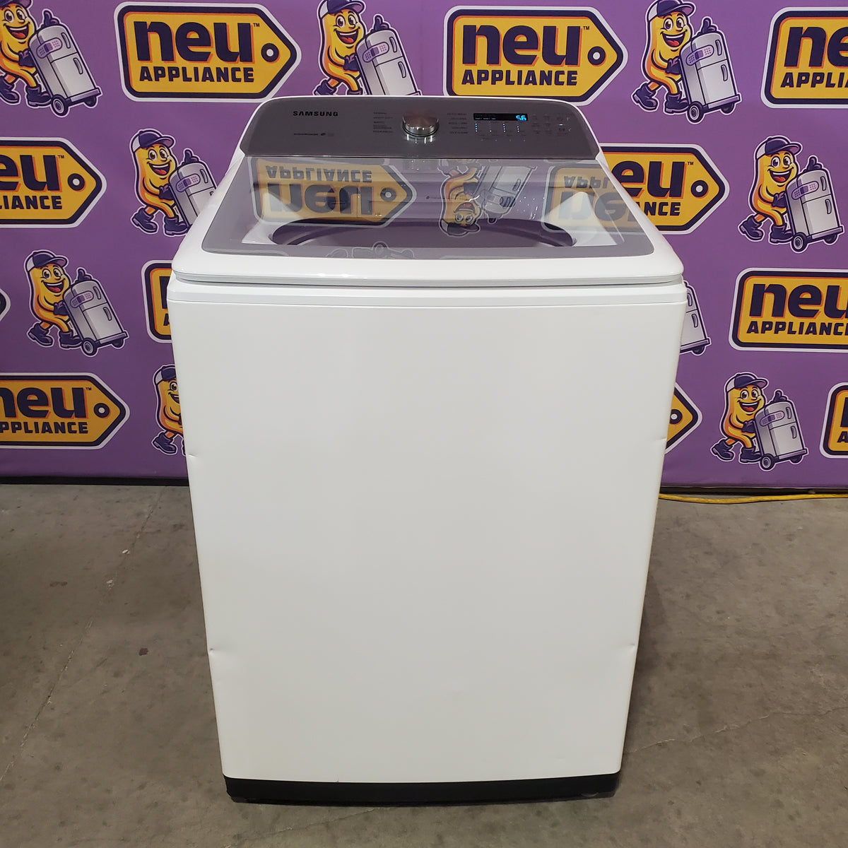 Samsung ENERGY STAR 5.0 cu. ft. Top Load Washing Machine with Active Water Jet WA50R5200AW - Certified Refurbished