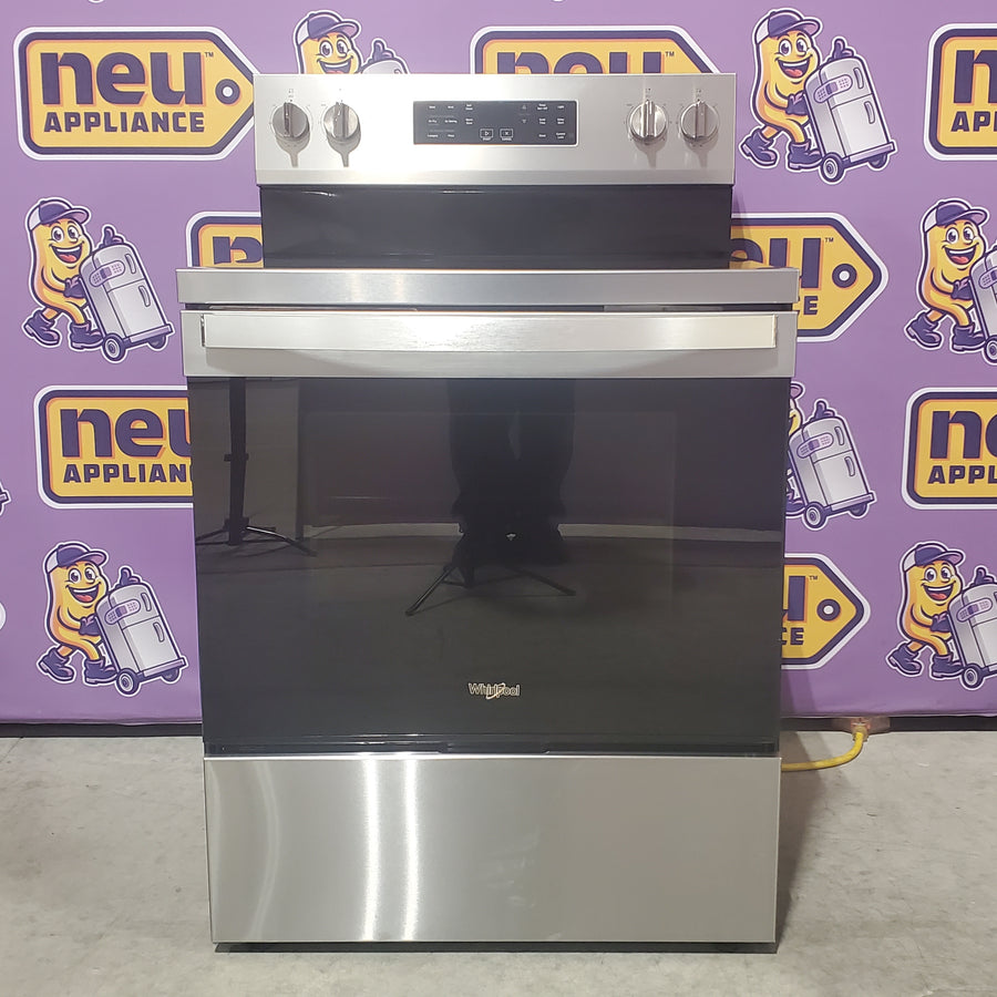 Whirlpool Energy Star Electric Range with Air Cooking Technology, No Preheat Air Fry, Air Baking and Self Clean 22221442 - WFES5030RZ - Open Box