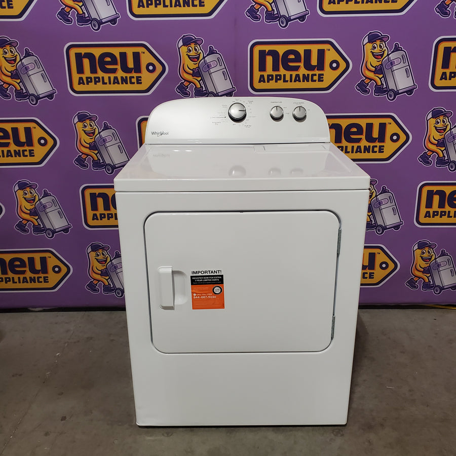 Whirlpool Top Load 3.5 Cu. Ft. Washer with Deep Water Wash Option WTW4816FW - Scratch & Dent (Major) and Whirlpool Vented 7.0 Cu. Ft. Electric Dryer WED4815EW - Scratch & Dent (Minor)