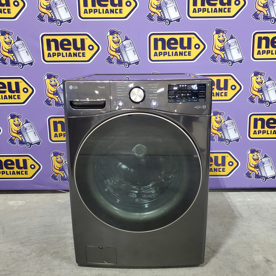 LG Front Load 4.5 Cu. Ft. Washer with TurboWash 360 Technology WM4000HBA - Scratch & Dent (Minor) and LG Smart Wi-Fi Enabled Front Load Electric 7.4 Cu. Ft. Dryer with TurboSteam 16267 - DLEX4000B - Scratch & Dent (Minor)