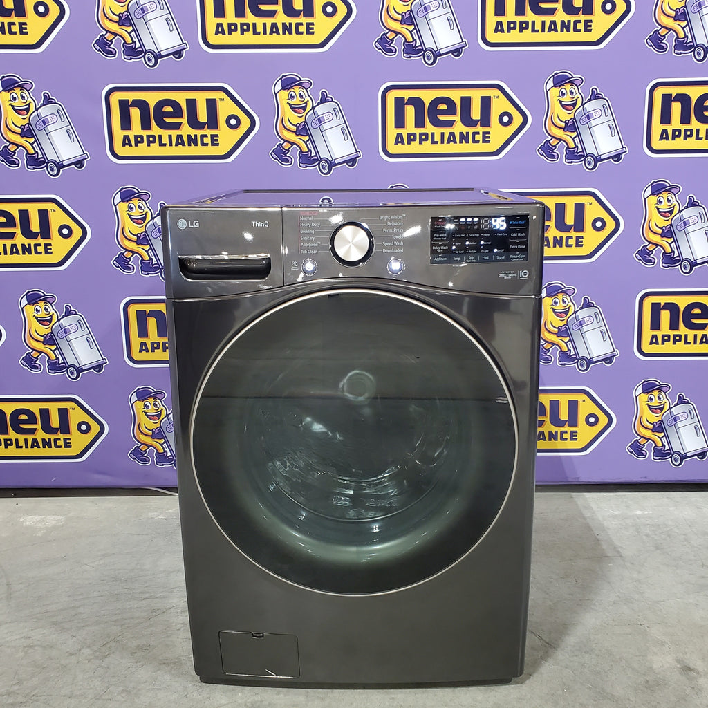 Pictures of LG Front Load 4.5 Cu. Ft. Washer with TurboWash 360 Technology WM4000HBA - Scratch & Dent (Minor) and LG Smart Wi-Fi Enabled Front Load Electric 7.4 Cu. Ft. Dryer with TurboSteam 16267 - DLEX4000B - Scratch & Dent (Minor) - Neu Appliance Outlet - Discount Appliance Outlet in Austin, Tx