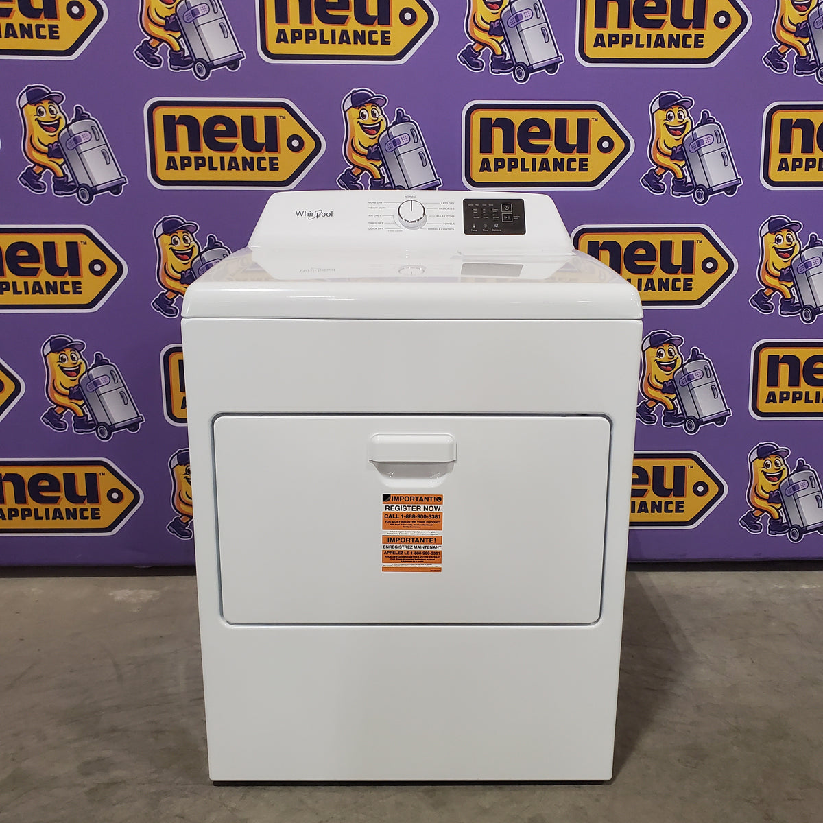 Whirlpool 7.0 cu. ft. Electric Dryer with Adaptive Dry and Wrinkle Shield™ Option 22442639 - WED4307SW - Open Box