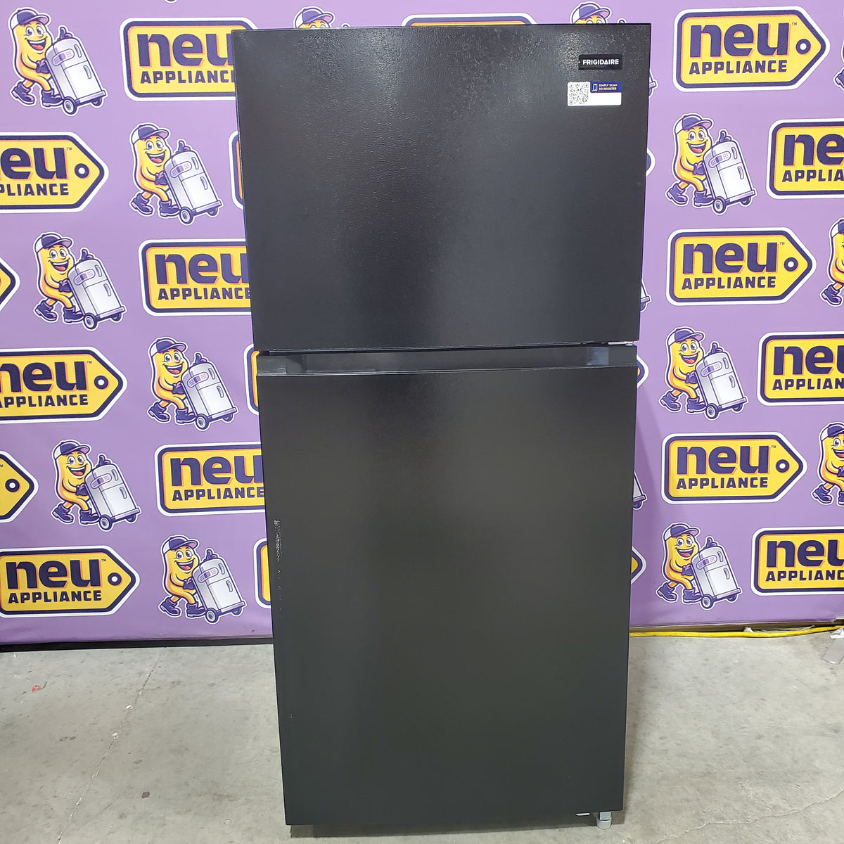 Frigidaire 19 Cu. Ft. Garage Ready Top Freezer Refrigerator in Black FRTE1814AB - Scratch & Dent (Moderate)