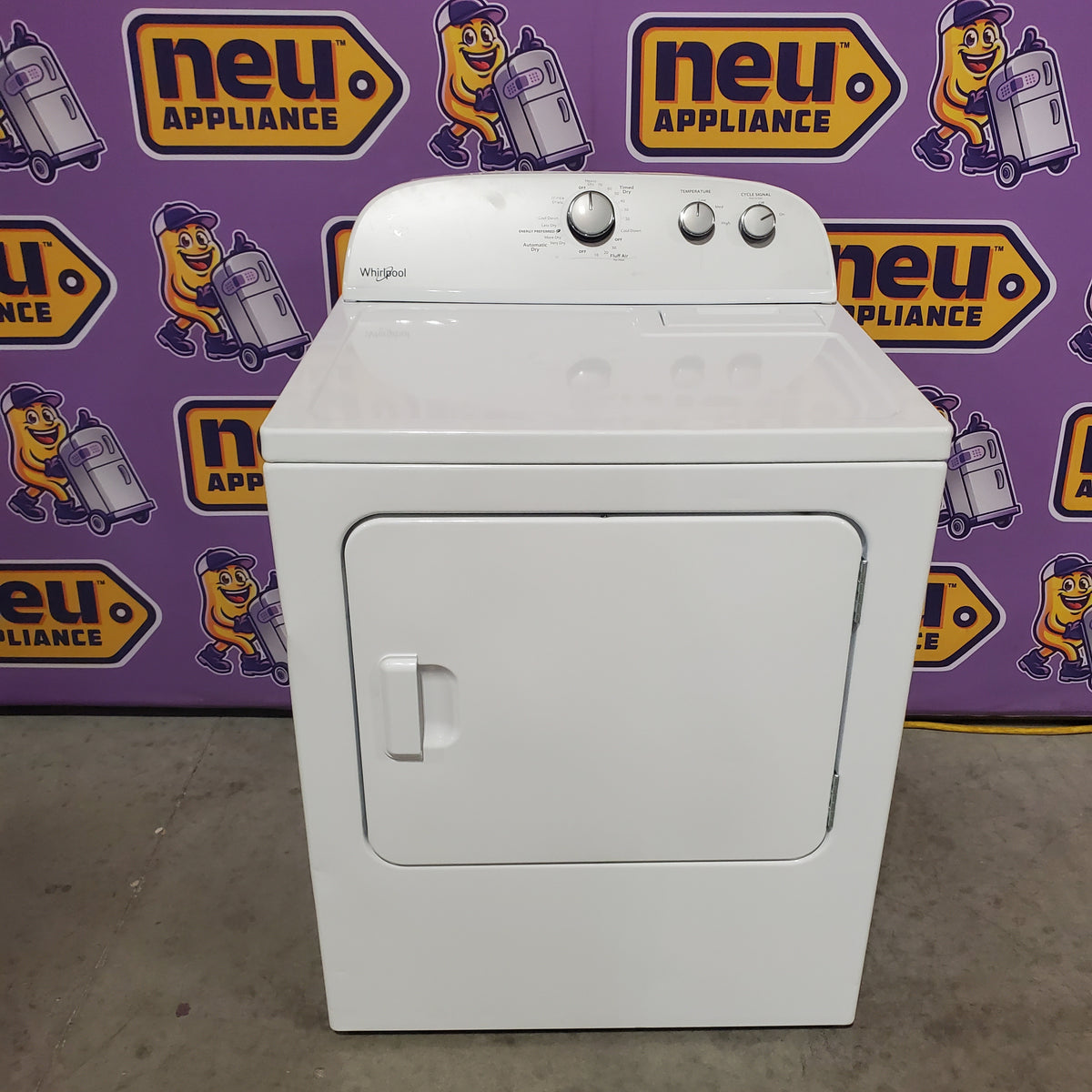 Whirlpool White Electric Extra Large 7.0 Cu. Ft. Dryer with Wrinkle Shield WED4815EW - Certified Refurbished
