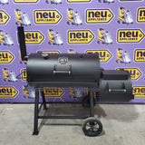 Oklahoma Joe's Highland 879-Sq. in Black Horizontal Charcoal Smoker 24203001 - Certified Refurbished