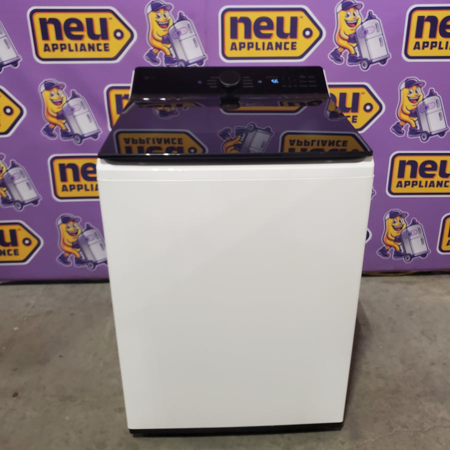 LG 5.5 cu. ft. Mega Capacity Top Load Washer with Impeller in Alpine White WT8400CW - Open Box