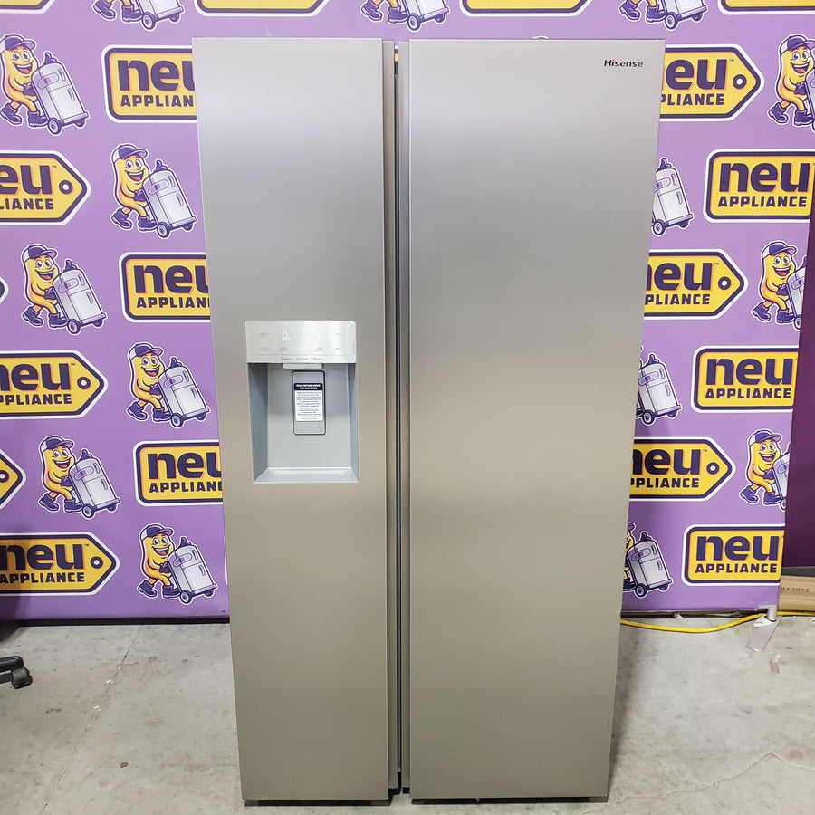 Hisense 29.1 cu. ft. Standard Depth Side by Side Refrigerator Stainless Steel HRS290P5FSE - Open Box