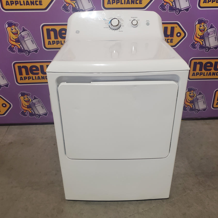 GE® 4.5 cu. ft. Capacity Washer with Stainless Steel Basket in White GTW465ASNWW - Certified Refurbished and GE® 7.2 cu. ft. Capacity Aluminized Alloy Drum Electric Dryer GTD33EASKWW - Certified Refurbished