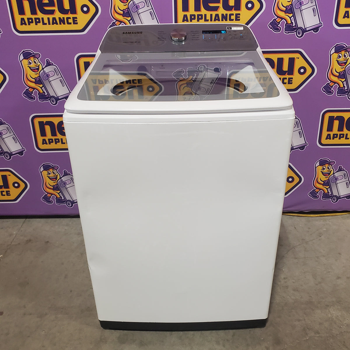 Samsung ENERGY STAR 5.0 cu. ft. Top Load Washing Machine with Active Water Jet WA50R5200AW - Certified Refurbished