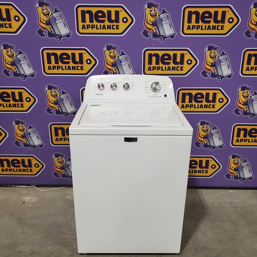 Maytag Top Load 3.8 cu. ft. Washer with Deep Fill and Quick Wash Cycle MVW4005SW - Scratch & Dent (Minor) and Maytag Top Load Electric Wrinkle Prevent 7.0 cu. ft. Dryer with Auto Dry MED4005SW - Scratch & Dent (Minor)