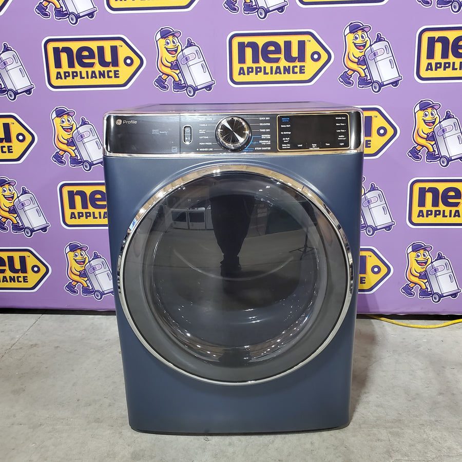 GE Profile Smart Front Load Electric 7.8 Cu. Ft. Capacity Dryer with Steam and Sanitize Cycle PFD87ESPVRS - Open Box