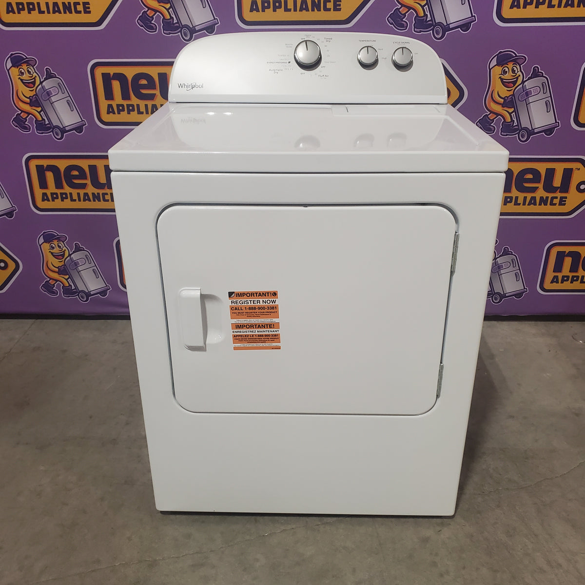 Whirlpool White Electric Extra Large 7.0 Cu. Ft. Dryer with Wrinkle Shield 22421742 - WED4815EW - Scratch & Dent (Minor)
