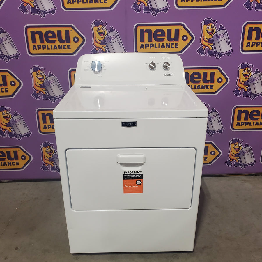 Maytag Top Load Style Electric Wrinkle Prevent 7.0 cu. ft. Dryer with Auto Dry MED4005SW - Scratch & Dent (Minor)