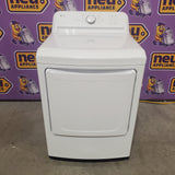 LG 7.3 Cu. Ft. Electric Rear Control Ultra Large Capacity Dryer in White with Sensor Dry DLE6100W - Open Box