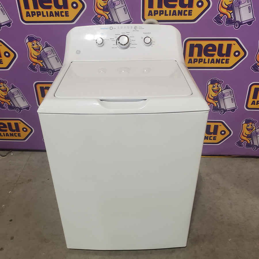 GE® 4.2 cu. ft. Capacity Washer with Stainless Steel Basket GTW335ASNWW - Certified Refurbished