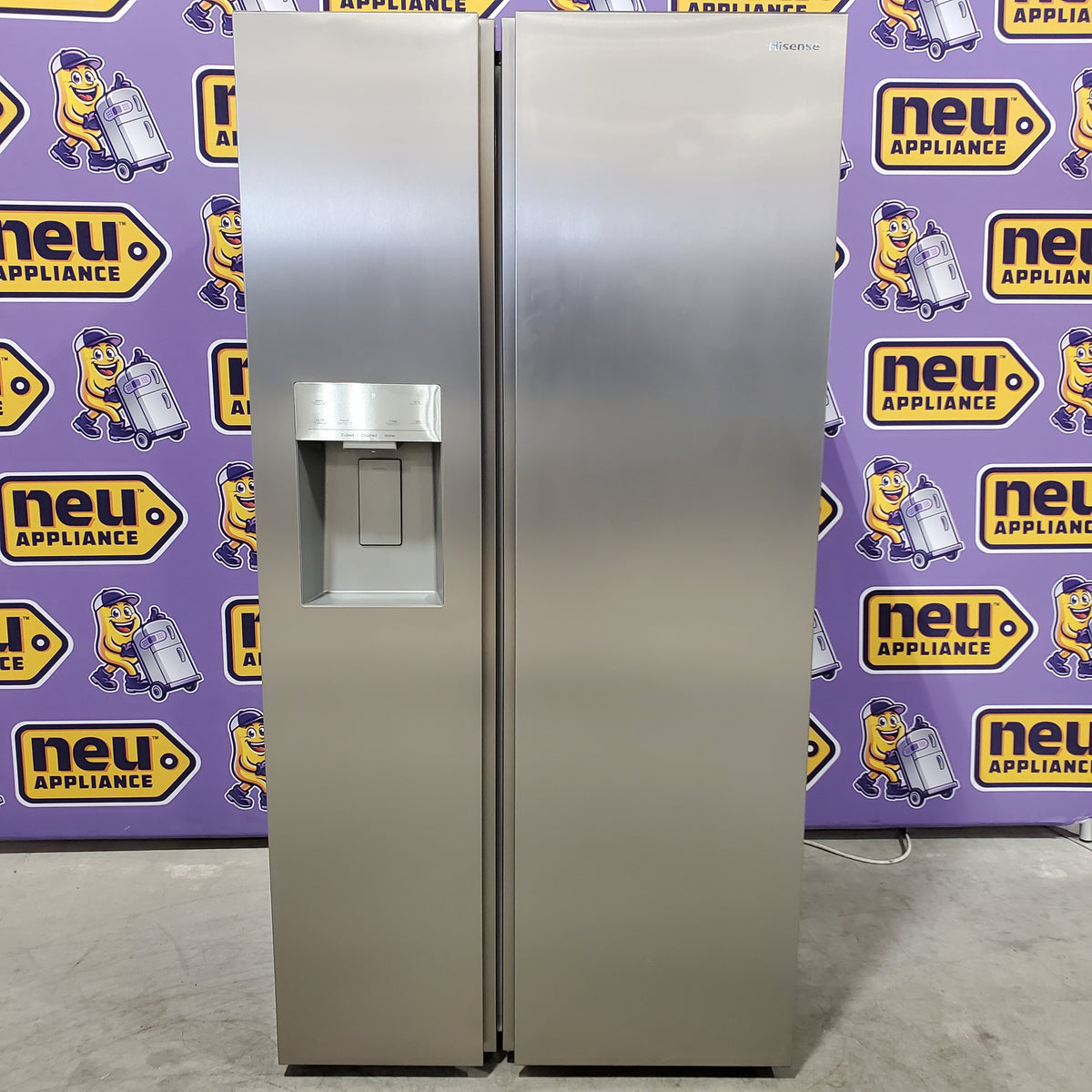 Hisense 29.1 cu. ft. Standard Depth Side by Side Refrigerator Stainless Steel 22321474 - HRS290P5FSE - Scratch & Dent (Moderate)