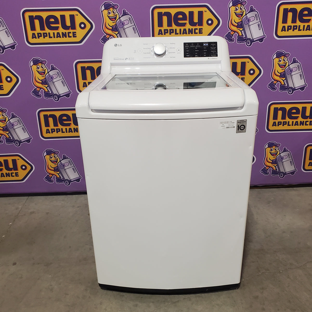 LG 4.5 cu. ft. Top Load Washer with Impeller WT7100CW - Certified Refurbished