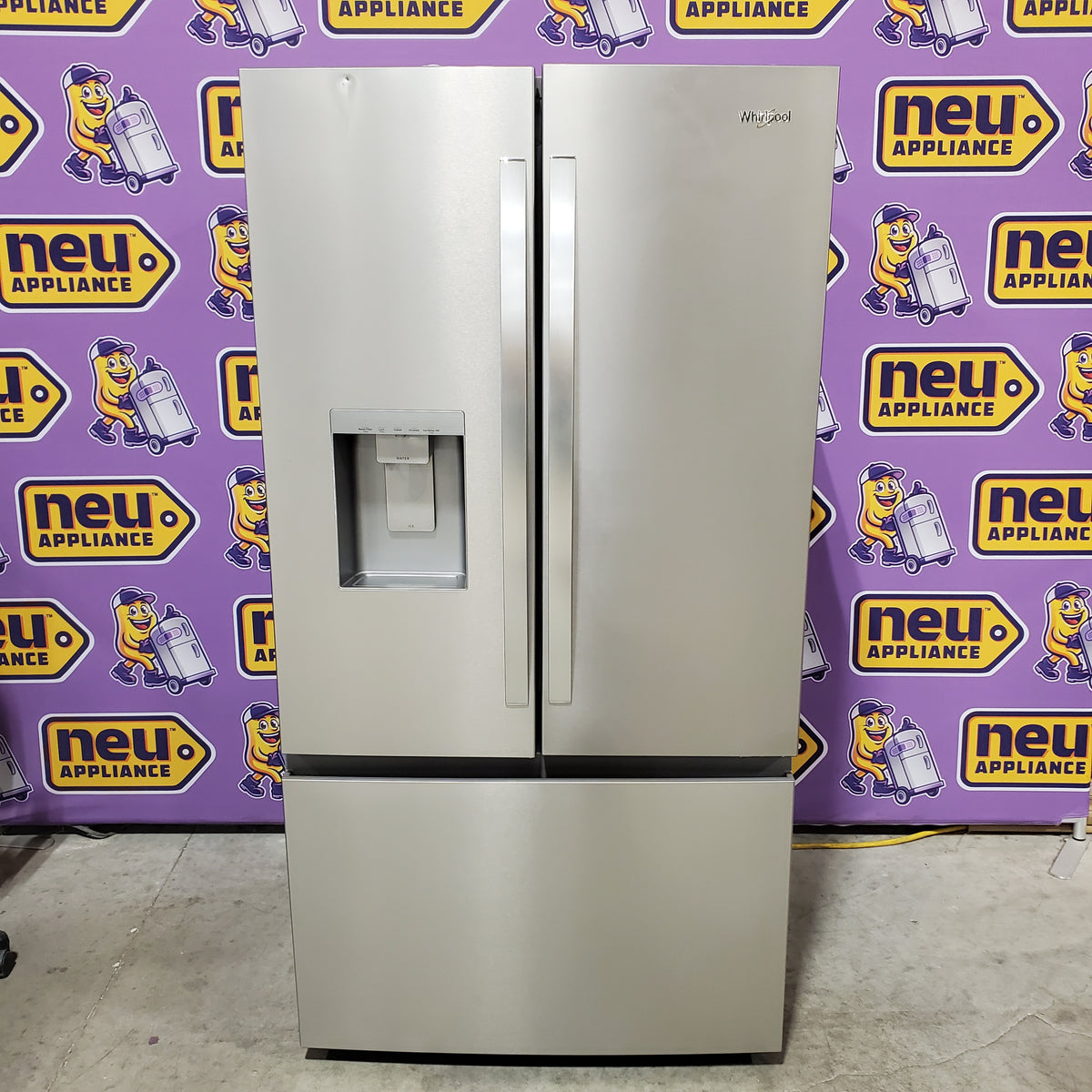 Whirlpool French Door Refrigerator in Fingerprint Resistant Stainless Finish with In-Door Water and Ice Maker - 30 cu. ft. WRFF3536SZ - Scratch & Dent (Minor)