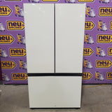 Samsung Bespoke Stainless Steel 3 Door French Door 30 Cu. Ft. Refrigerator with Beverage Center RF30BB660012 - Open Box