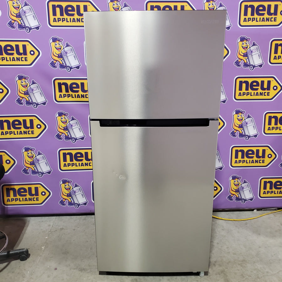 Vissani 18.1 cu. ft. Top Freezer Refrigerator in Fingerprint Resistant Stainless Steel Look, Garage Ready MDTF18SSR5 - Scratch & Dent (Moderate)