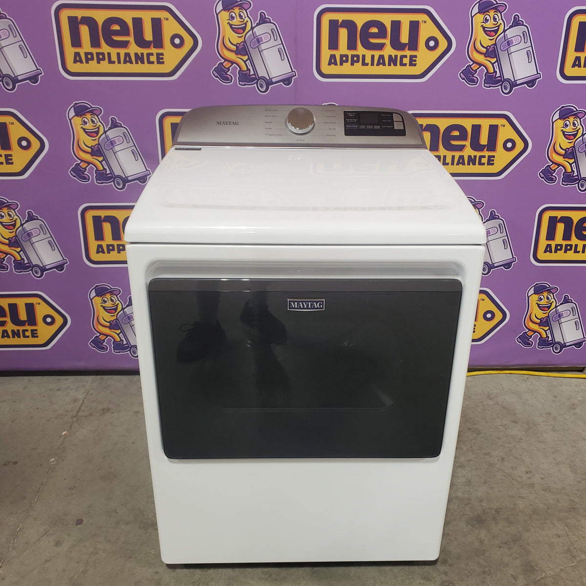 Maytag 7.4 Cu. Ft. Top Load Electric Dryer with Extra Power and Advanced Moisture Sensing MED6205RW - Scratch & Dent (Minor)