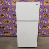 Vissani 18.1 cu. ft. Top Freezer Refrigerator with Adjustable Glass Shelving in White, Garage Ready MDTF18WHR5 - Scratch & Dent (Minor)