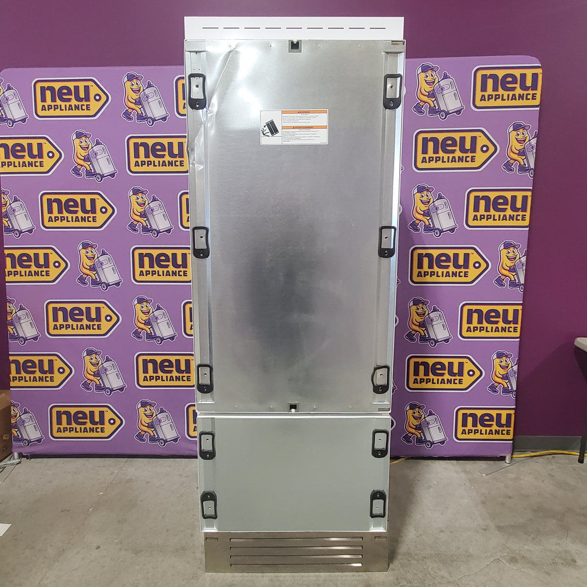 Bertazzoni 30 Inch Panel Ready Built-In Bottom Mount Refrigerator with 15.5 cu. ft. Capacity, Digital Touch-Controls, Lateral Airflow System, and Ice Maker REF30BMBIPRT - Scratch & Dent (Major)