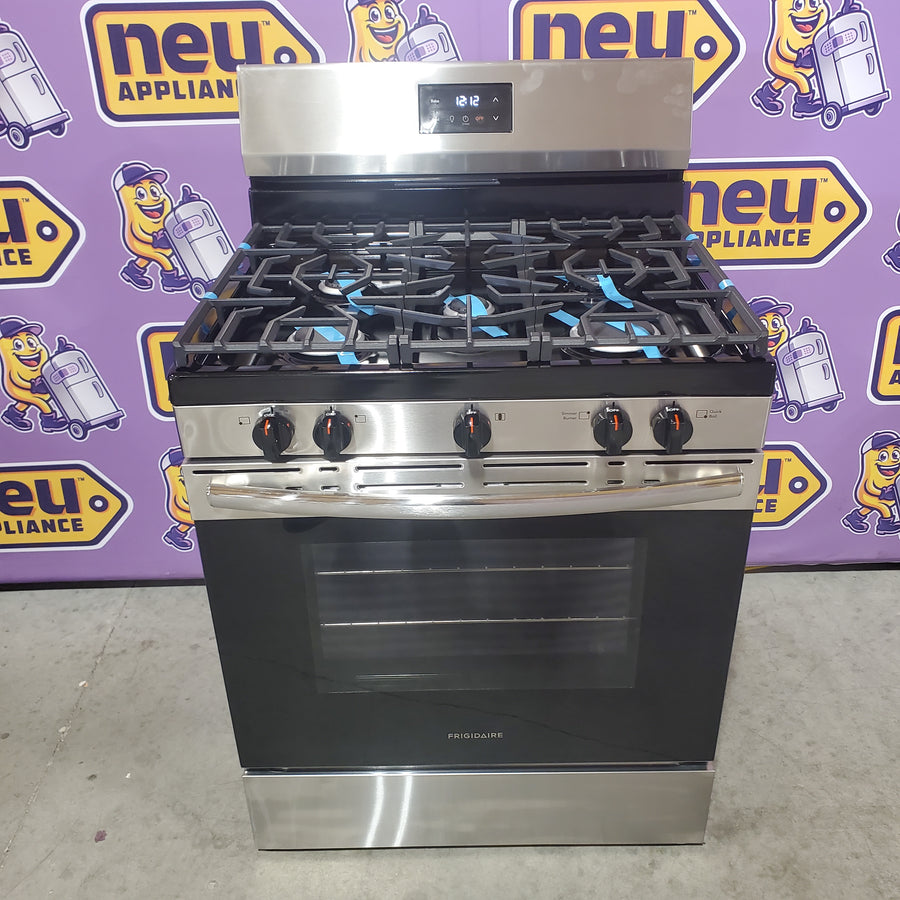 Frigidaire 5 Burner Gas Range with Even Baking Technology in Stainless Steel FCRG3052BS - Scratch & Dent (Minor)