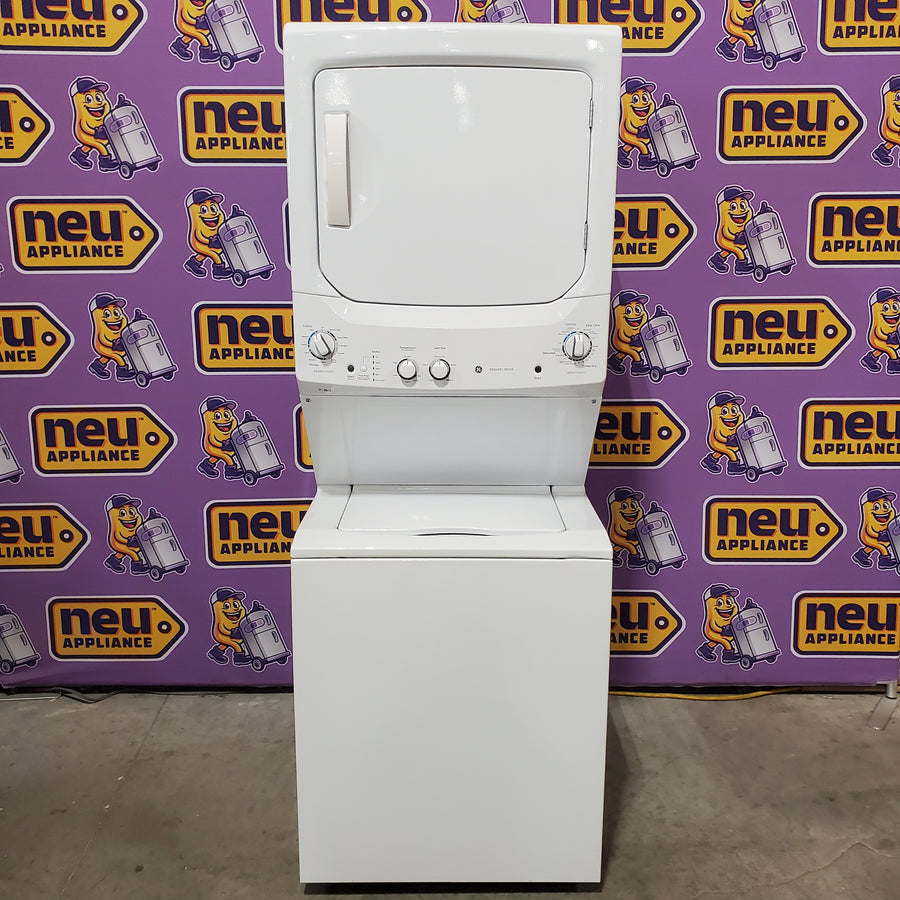 GE 3.8 cu. ft. Washer 5.9 cu. ft. Long Vent Electric Dryer Combo in White GUV27ESSMWW - Certified Refurbished