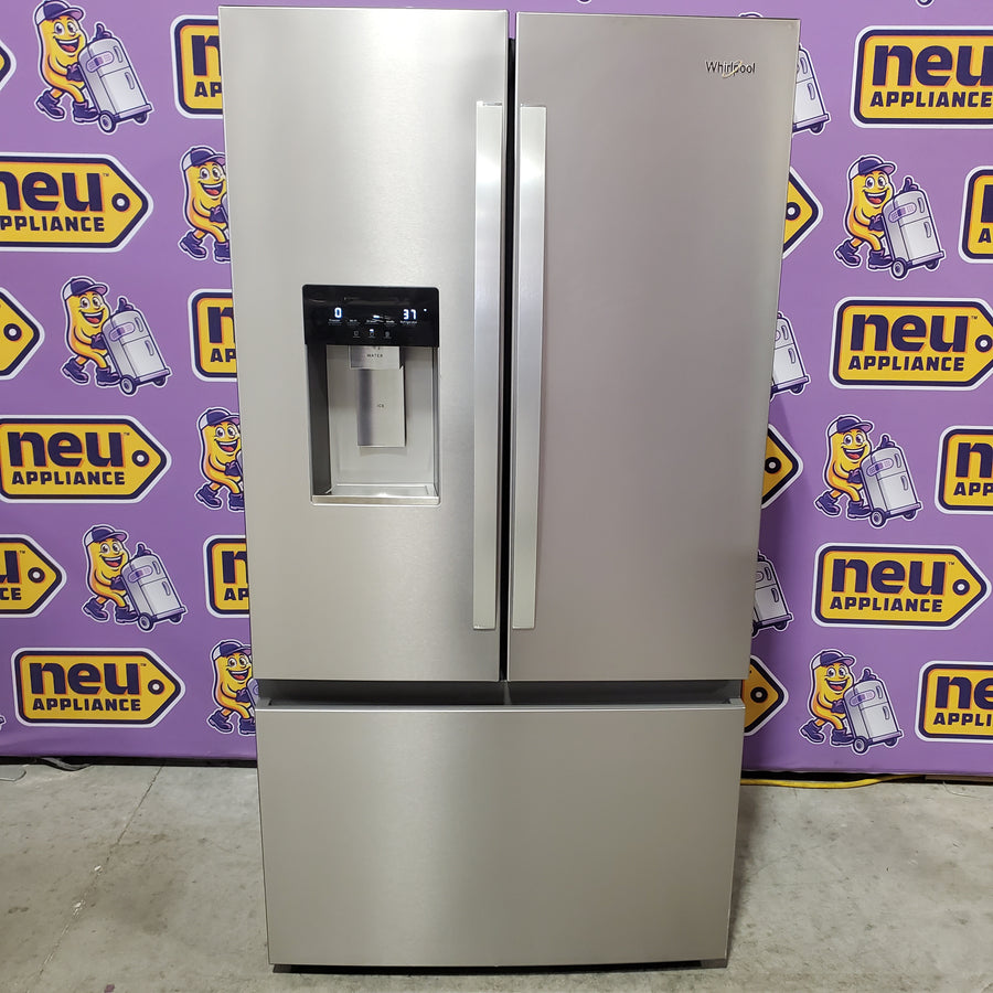 Whirlpool Counter-Depth 23.4-cu ft 3 -Door Refrigerator with Dual Ice Maker with Water and Ice Dispenser WRFC5236RZ - Scratch & Dent (Minor)